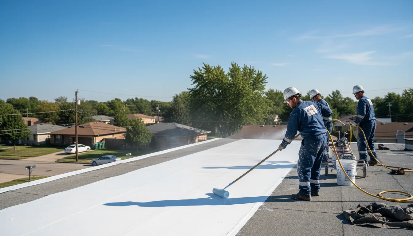 Commercial roof coating in East Fultonham, OH near me
